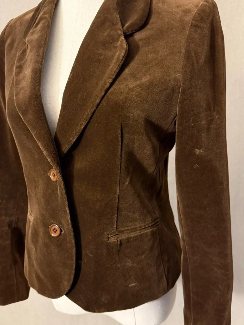 Vintage Sasson Paris New York brown velvet blazer 🤎